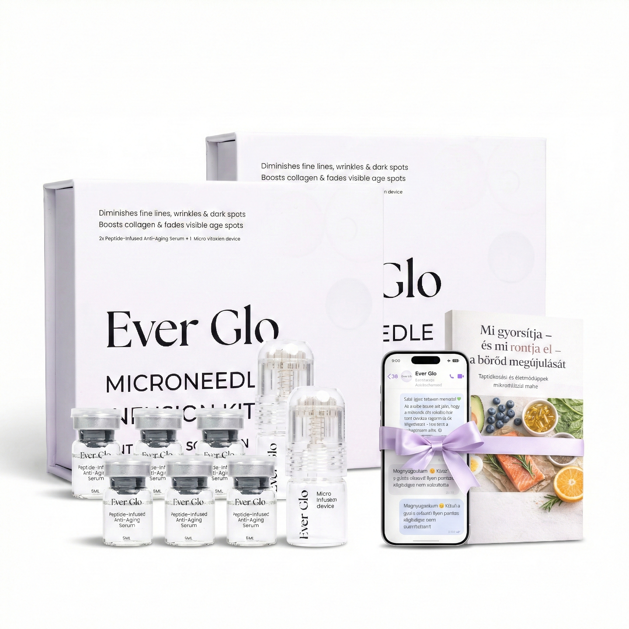 2 Ever Glo csomag + 2 AJÁNDÉK (6 mikrotűs kezelés | 12 hétre elegendő)