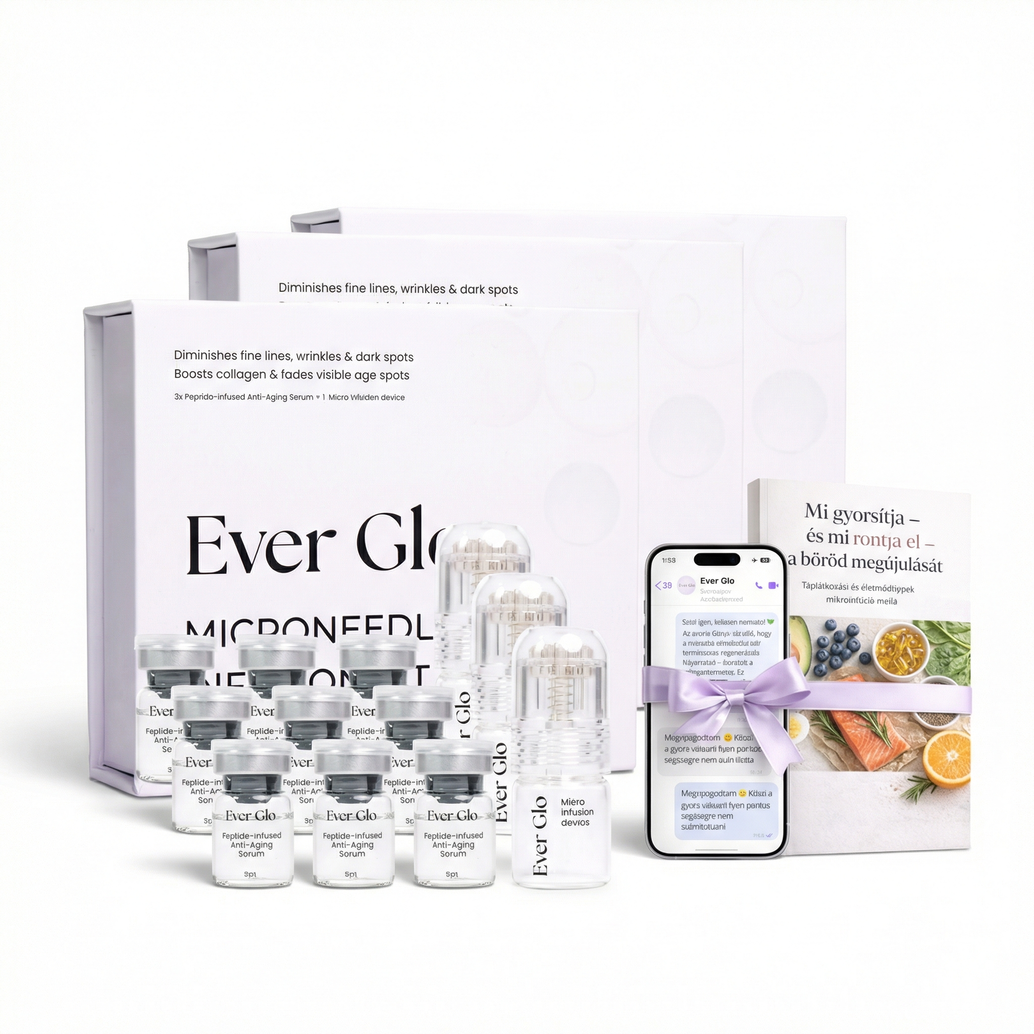 3 Ever Glo csomag + 2 AJÁNDÉK (9 mikrotűs kezelés | 18 hétre elegendő)