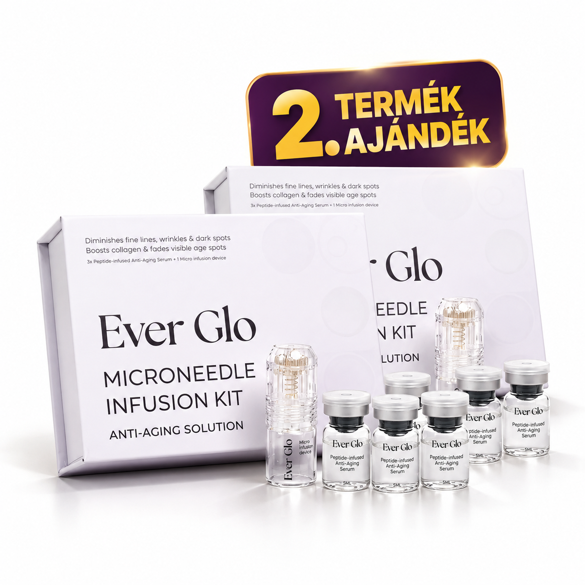 Ever Glo 1+1 INGYENES Kezelés (2 csomag (6 mikrotűs kezelés | 12 hétre elegendő))